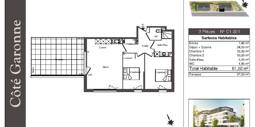 appartement à LORMONT (33310)