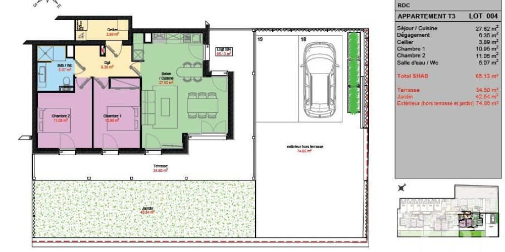 appartement à LANTON (33138)